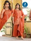Kristina By Kaya Silk With Work Kurti With Bottom Dupatta Wholesalers In Surat
